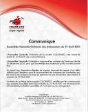 Communiqué post AGO du 27/04/2021