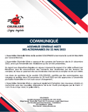 Communiqué post AGM du 22/05/2023