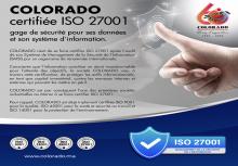 COLORADO certifiée ISO 27001